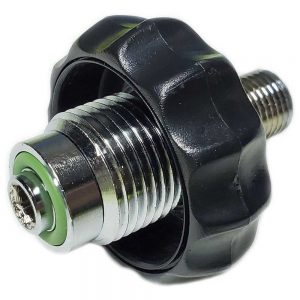 Metalsub Connector Din 200/300 1/4´´ Bsp One Size Black / Steel / Green