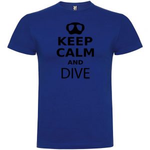 Kruskis Keep Calm And Dive XXXL Royal Blue