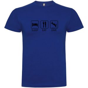 Kruskis Sleep Eat And Dive M Royal Blue