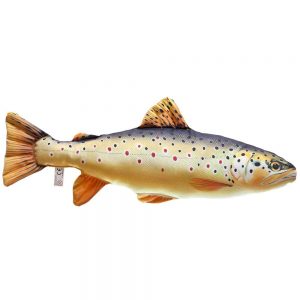 Gaby The Brown Trout Medium One Size Gold / Black / Orange