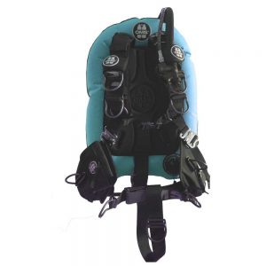 Oms Aluminum Comfort Harness Iii Signature With Performance Mono Wing 32 Lbs One Size Miami Blue / Black