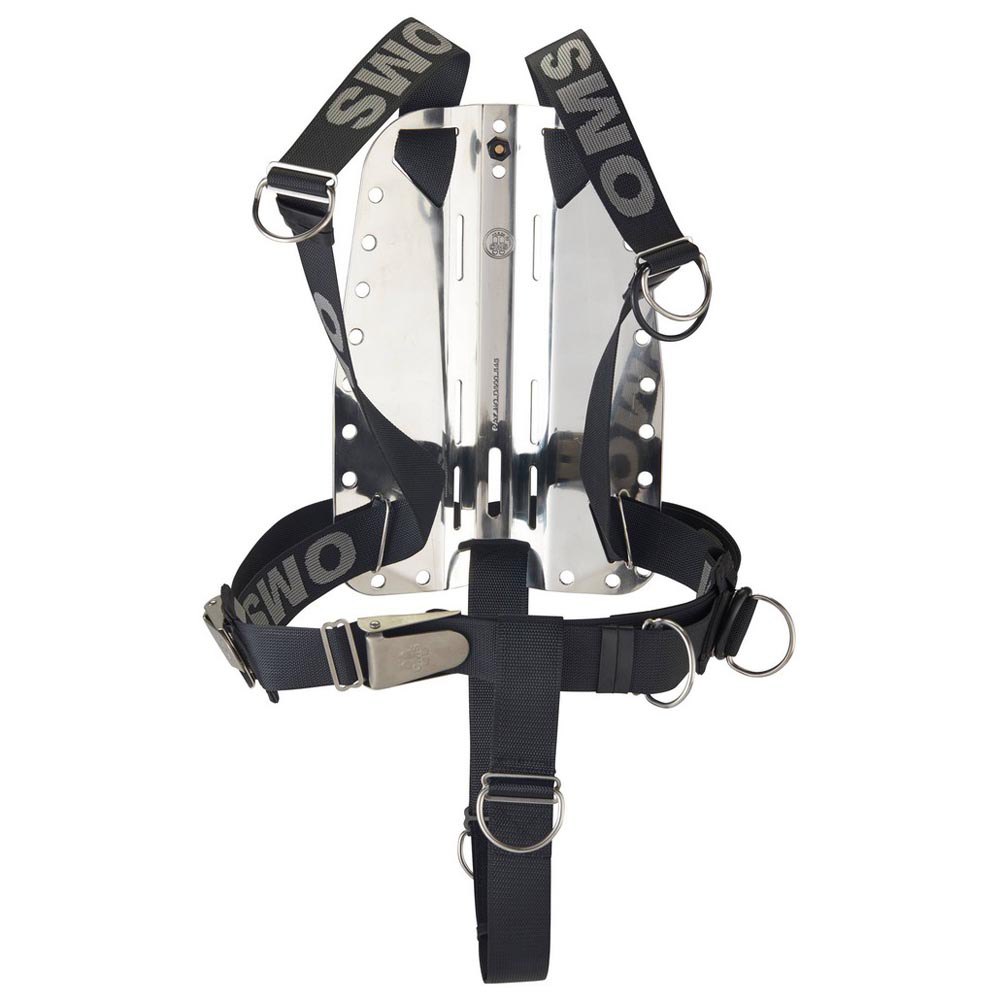 Oms Backplate With Smartstream Harness And Crotch Strap One Size Stainless Steel