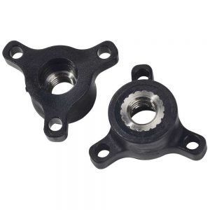 Oms Delrin Thumbwheels M8x1.25 Pair One Size Black