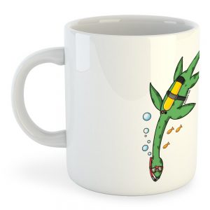 Kruskis Dino Dive 325ml One Size White