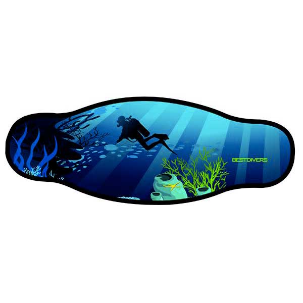 Best Divers Neoprene Mask Strap Double Layer One Size Abyss