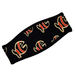 Iq-company Maskstrap Allover Fish Black One Size