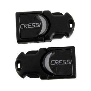 Cressi Fin Buckles Rondine A/reaction/frog Plus One Size Black
