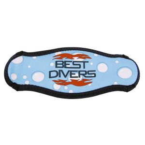 Best Divers Neoprene Mask Band Double Layer One Size Blue Water