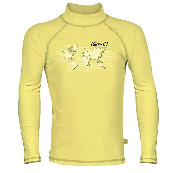 Iq-company Uv 300 Shirt Youngster Ocean Kids 14 Years Yellow