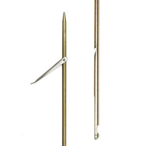 Picasso Gold Spring Steel Round Notch Fin Spear 6.5 Mm 100 cm
