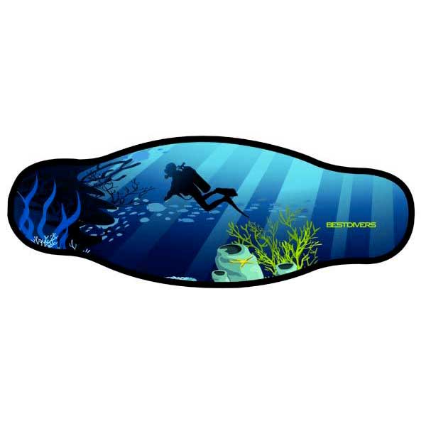 Best Divers Neoprene Mask Strap Double Velcro One Size Abyss