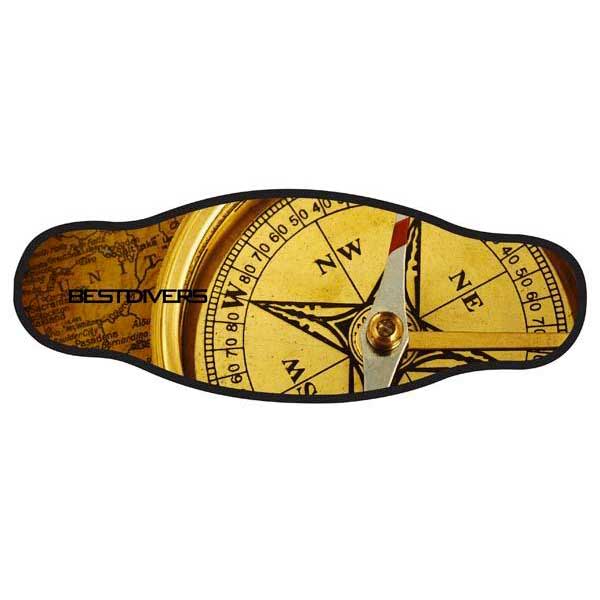 Best Divers Neoprene Mask Strap Double Layer One Size Compass