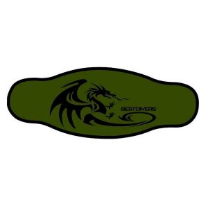 Best Divers Neoprene Mask Strap Double Layer One Size Dragon