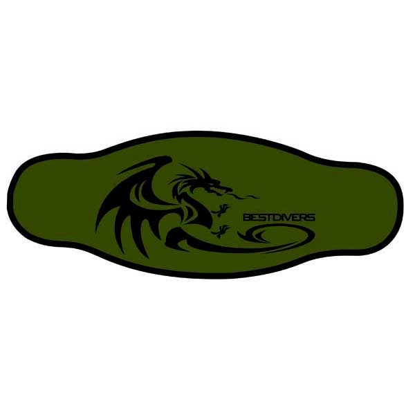 Best Divers Neoprene Mask Strap With Velcro One Size Dragon