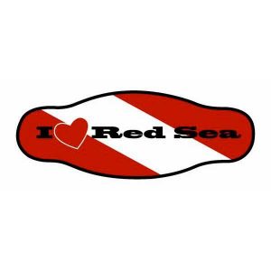 Best Divers Neoprene Mask Strap With Velcro One Size Red Sea