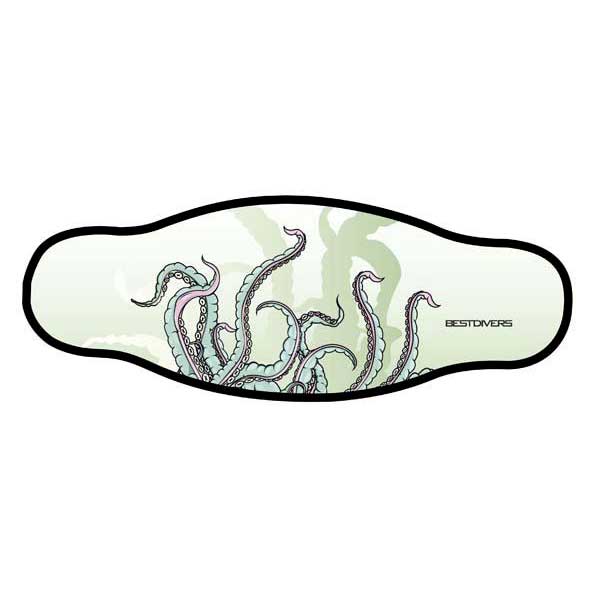Best Divers Neoprene Mask Strap Double Velcro One Size Tentacles