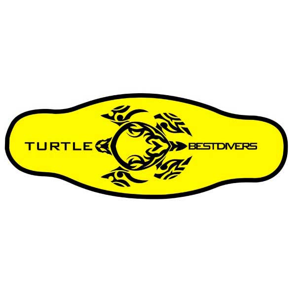 Best Divers Neoprene Mask Strap Double Velcro One Size Turtle