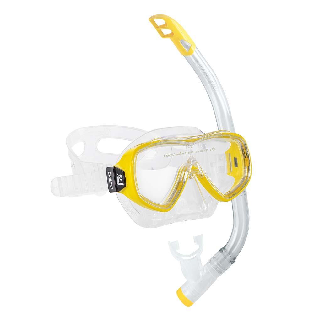 Cressi Kit Ondina Vip Junior Clear / Yellow (Ondina + Top)