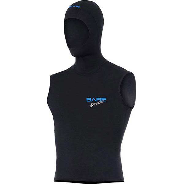 Bare 5/3mm S Flex Hooded Vest Black ML